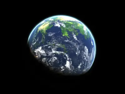 Prehistoric Earth Low-poly 3D model