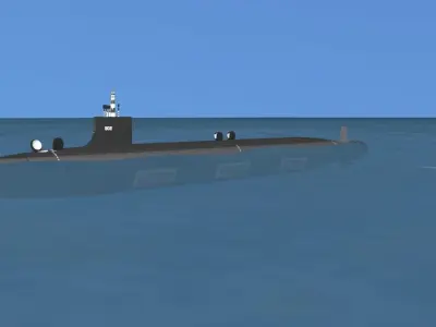 Virginia Class SSGN 802 USS Oklahoma 3D model