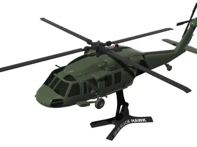 UH-60 Black Hawk 3D print model