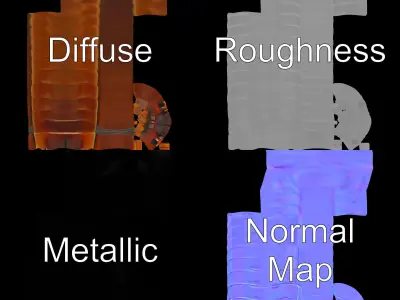 Realistic Millipede Model Pack for Animations and Games Low-poly 3D model