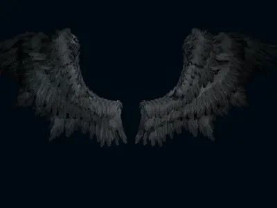 Wings Low-poly 3D model