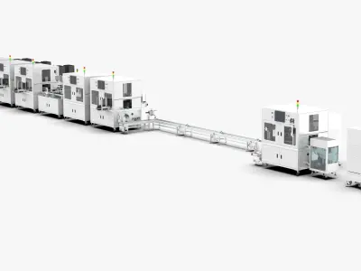 Automatic 8-Channel TR Component Integrated Assembly Line 3D model
