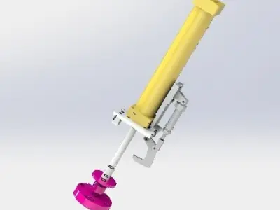 Cylinder With insurance module 3D model