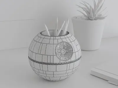 Death Star Pencil Holder 3D print model