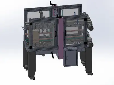 Box sealing machine Assembly 3D model