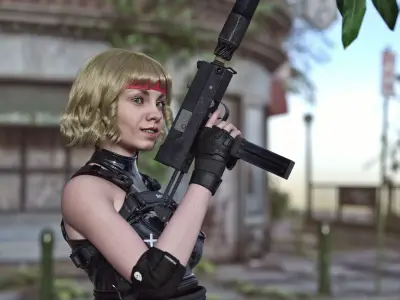 MAC10 SMG Submachine Gun for G8 3D model