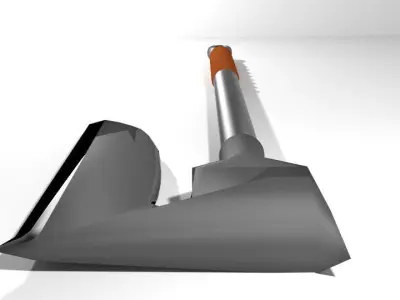 Battle Axe - One Handed Bearded 3D model