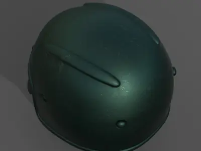 Helmet scifi futuristic military combat soldier armor  Low-poly 3D model