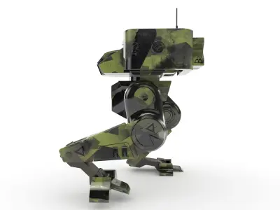 exploration military mech 3D model
