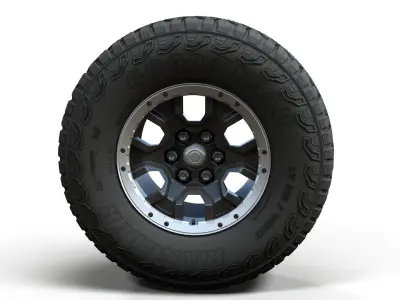 Offroad custom 4x4 wheel 3D model