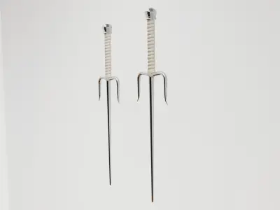 Sai Dual Fighting Weapons Low-poly 3D model