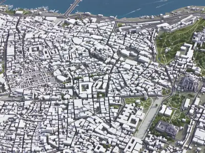 Istanbul Low-poly 3D model