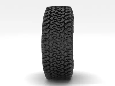 OFF ROAD WHEEL AND TIRE 3D model