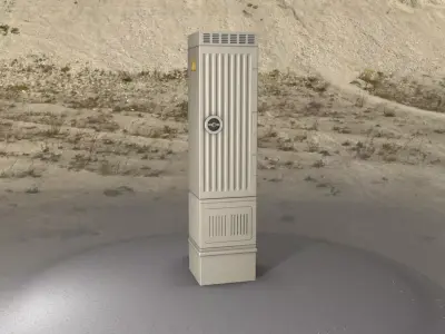 Electrical Distribution Cabinet 174 Low-poly 3D model