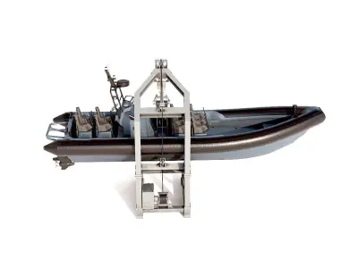 MILITARY INFLATABLE BOAT  Low-poly 3D model