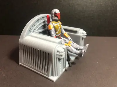 Star Wars Inspired Boba Fett Jabba Palace Throne 6 inch Scale 3D print model purchase