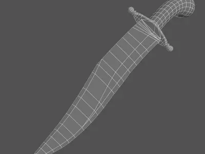 Bowie knife 3D model