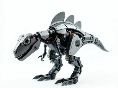 Futuristic Robotic Dinosaur Model Pack Low-poly 3D model