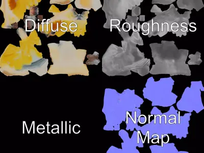 Vibrant Parakeet model pack Low-poly 3D model