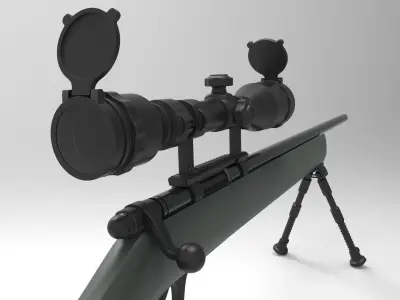 M24 Sniper Rifle Free low-poly 3D model