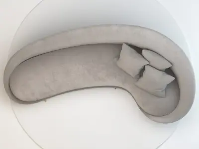 Ico Parisi - Curved Sofa 3D model