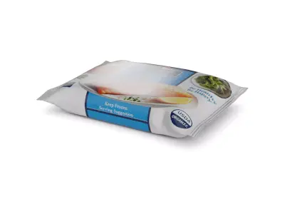 Other frozen meals Frozen Fish Fillets Low-poly 3D model