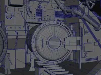 Submarine Interior 3D model