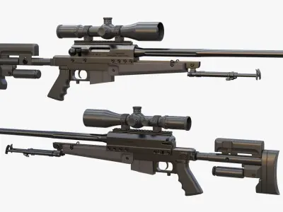 PGM Ultima Ratio Sniper Rifle 3D model