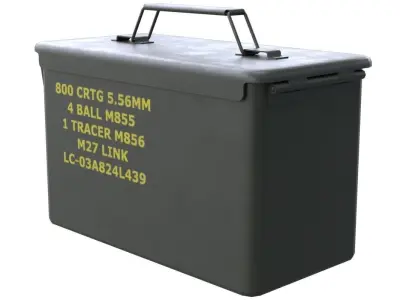 Ammunition Box 1 New Low-poly 3D model