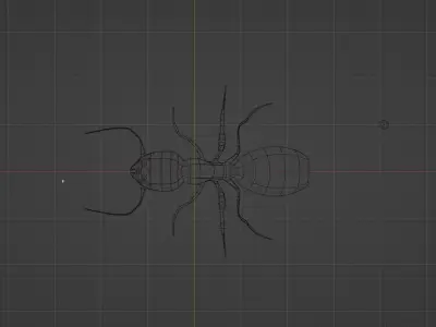 Low Poly Red Ant Low-poly 3D model