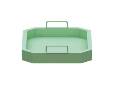 Plate  Low-poly 3D model
