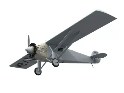 Spirit of St Louis Ryan NYP Monoplane 3D model
