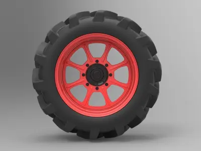 Wheel from Mud truck 3D model
