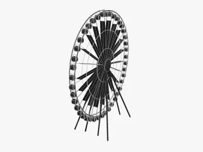 South Bank Eye Low-poly 3D model