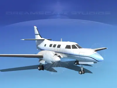 Swearingen SA226-T Merlin III V02 3D model