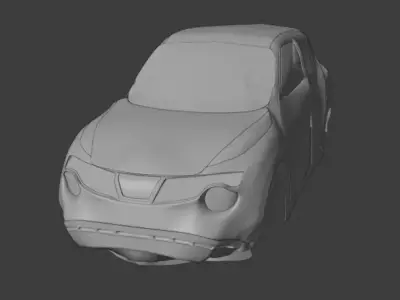 Nissan Juke LP and HP Low-poly 3D model