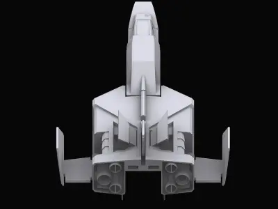 Gundam EF Corefighter model 3D model