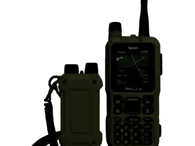 Modern Tactical Radio WalkieTalkie 3D model