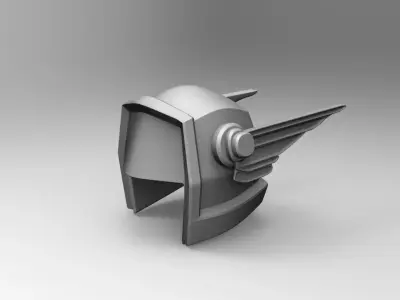 Helmet 2 with wings Free 3D model
