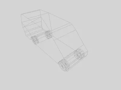 low poly van mercedes sprinter Free low-poly 3D model