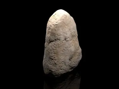 Korean historic stone sculpture 3D model