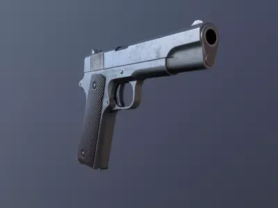 M1911A1 Low-poly 3D model