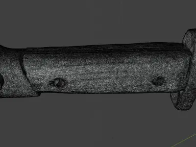 Bayonet Knife Germany World War II Low-poly 3D model