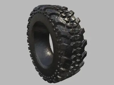 Tire 4K 3D model