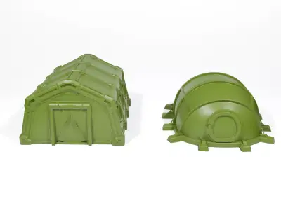 Sci-fi tents 3D print model