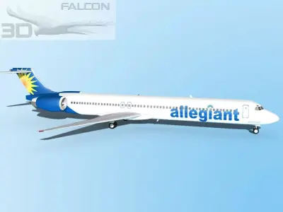 Falcon3D MD-80 Allegiant 3D model