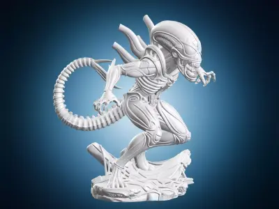 Spiderman Xenomorph Figure 3D print model