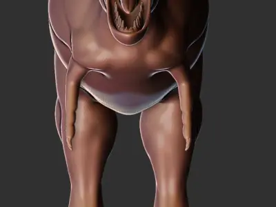 Daspletosaurus base mesh Low-poly 3D model