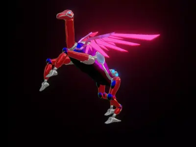 Robot Camel with rig 3D model