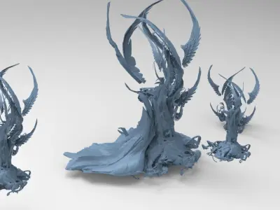 Hades Swamp Trees 3D model